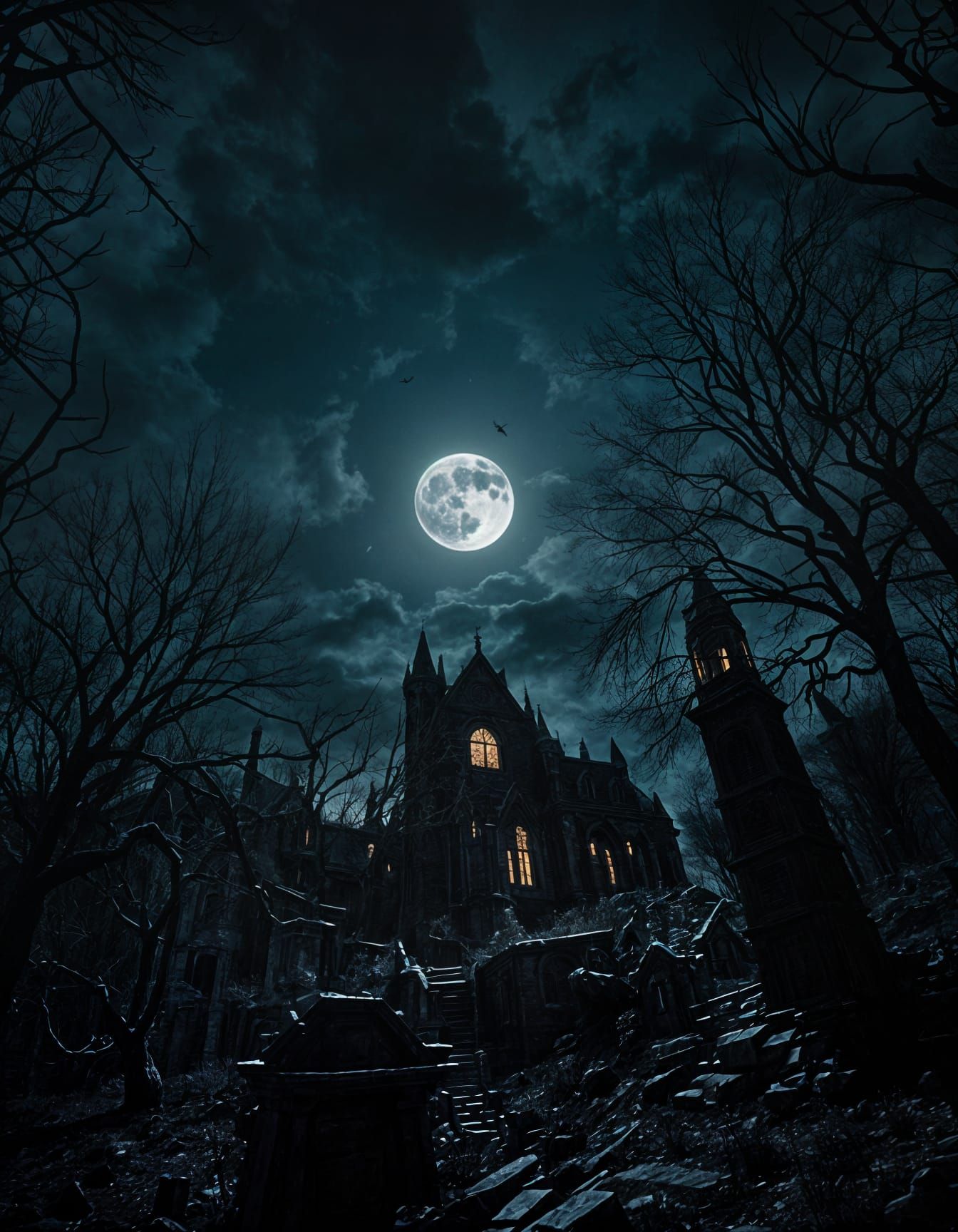 Gothic Moonlit Hunt for Eldritch Horrors