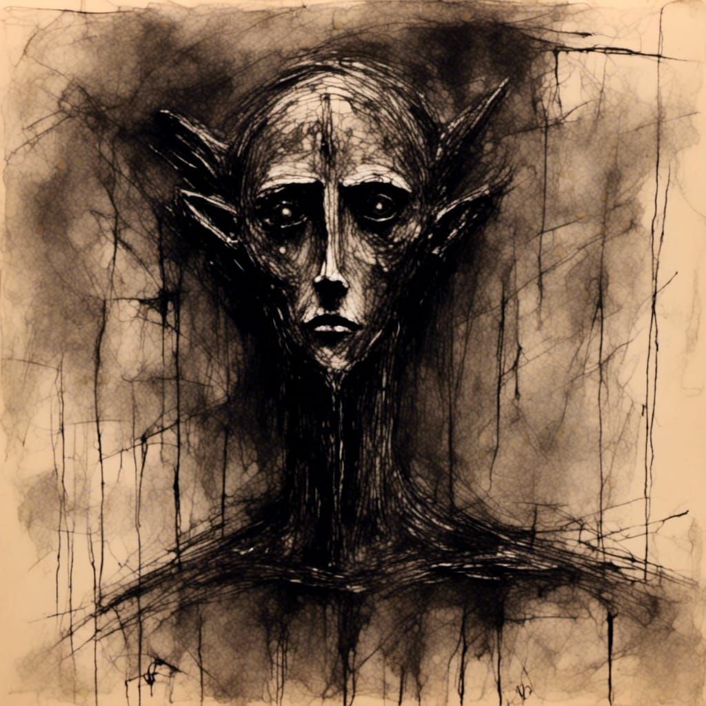 <lora:Psychix:1.0> abstract minimalist charcoal sketch of th...