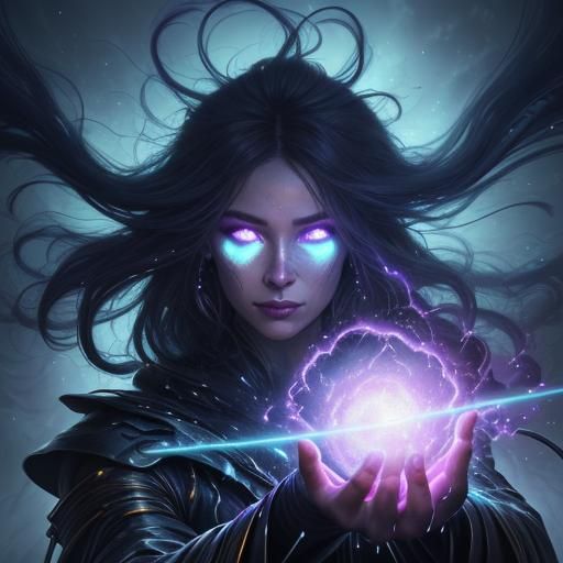 Iridescent Entity in a Surrealist Oil Painting Style