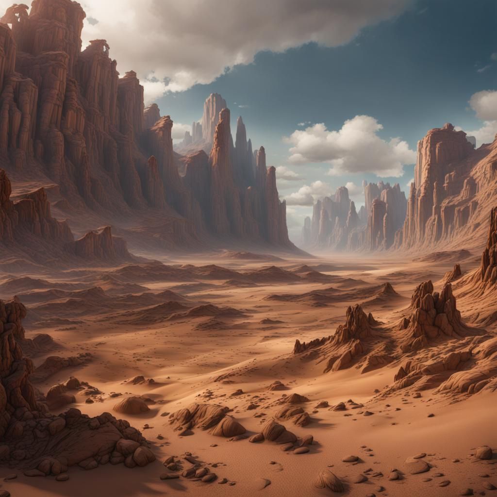 Grand Canyon Desert Climate Matte Painting