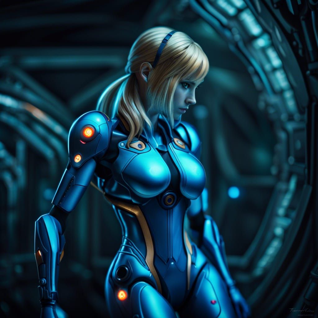 Hyperrealistic Zero Suit Samus in High Definition