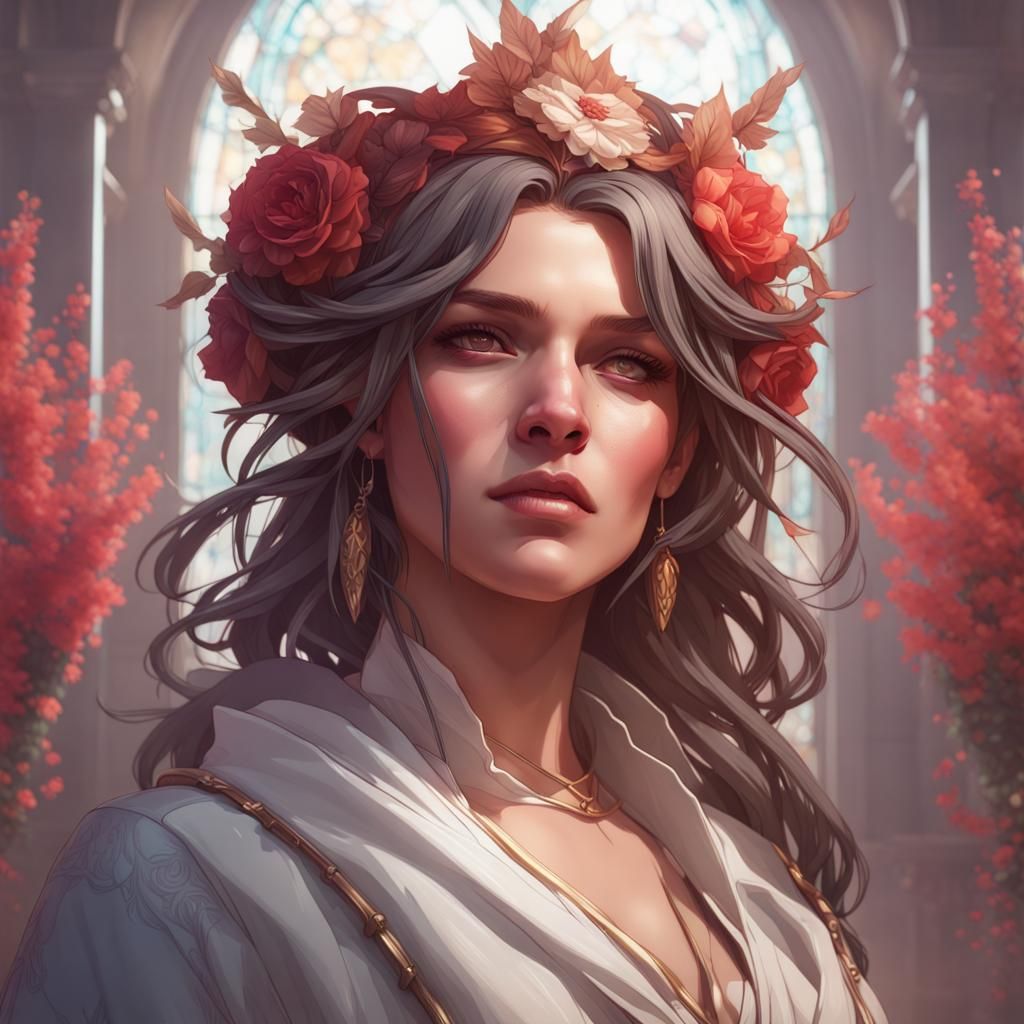 Rosalia Portrait in Detailed Digital Art Style