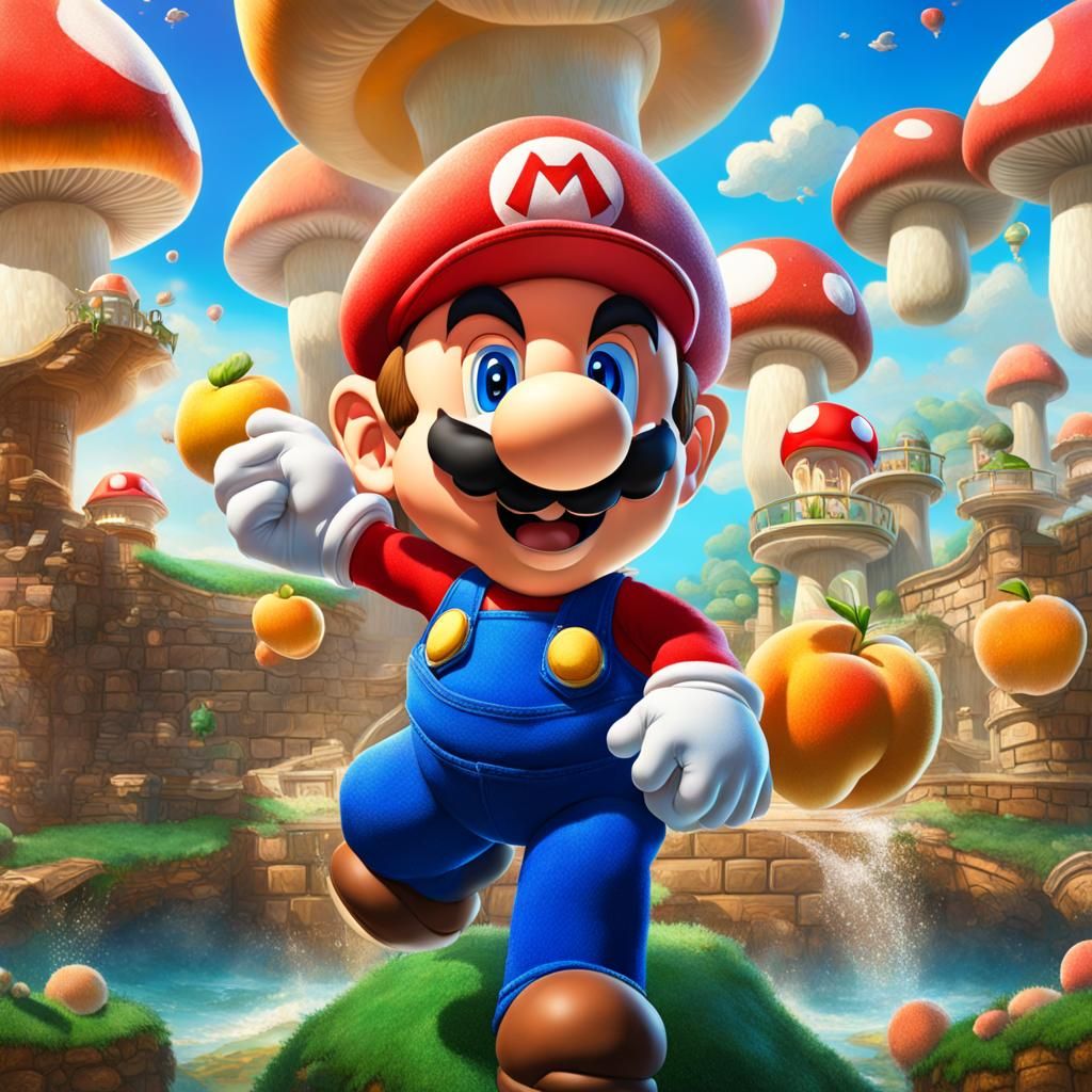 Mario and Peach's Wedding in Mushroom Kingdom