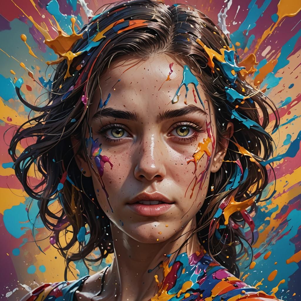Hyperrealistic Digital Art: Detailed Portrait with Dramatic ...