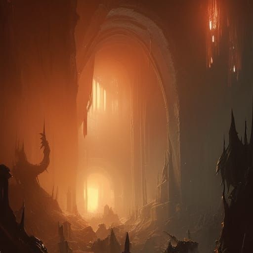 Lush Underground Jungle of Ancient Gods