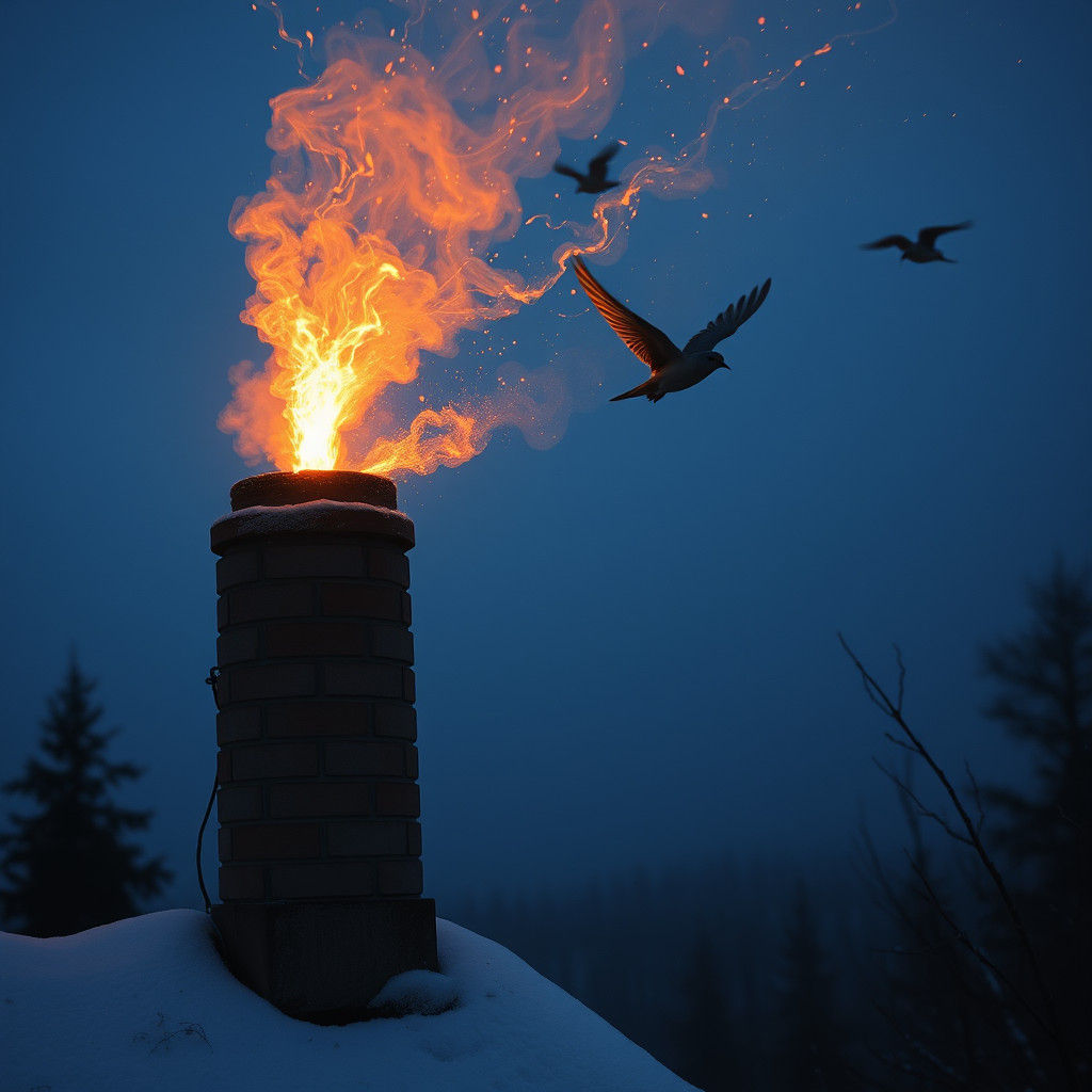 Surreal Innocence: A Dreamlike Confrontation with Peril