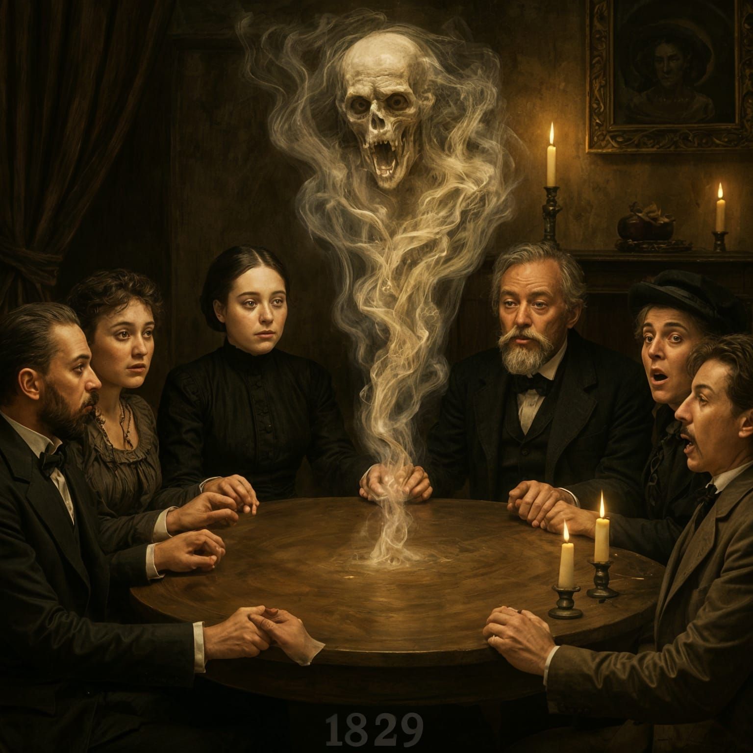1889 Paris Seance Conjures Ectoplasmic Spirit