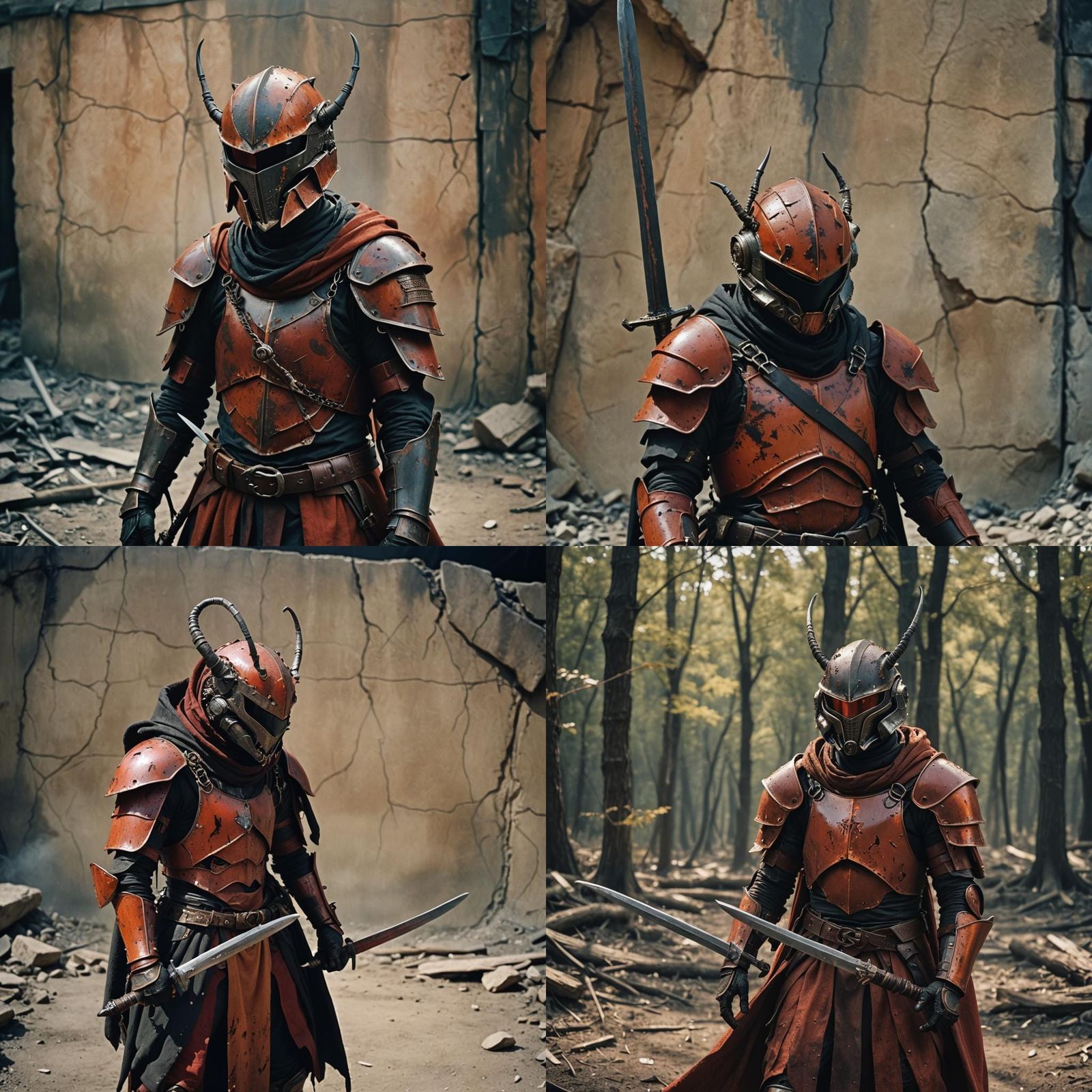 Armored Ant Warrior with Twisted Sword