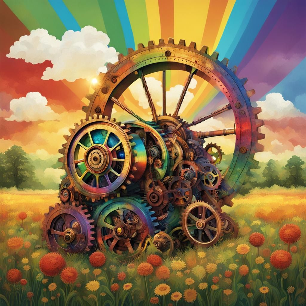 Rainbow Gears and Steampunk Engine