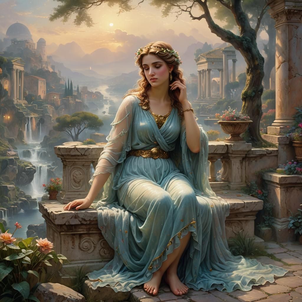Aphrodite in Ancient Rome: Ethereal Fantasy Art
