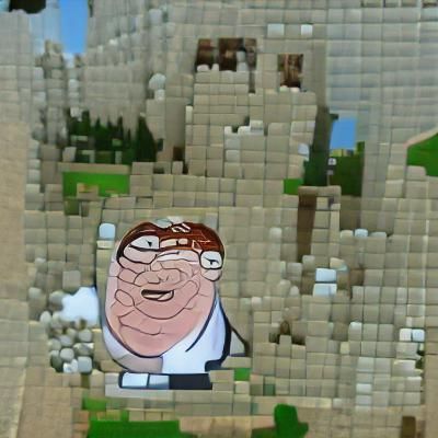 Peter Griffin as Minecraft Avatar