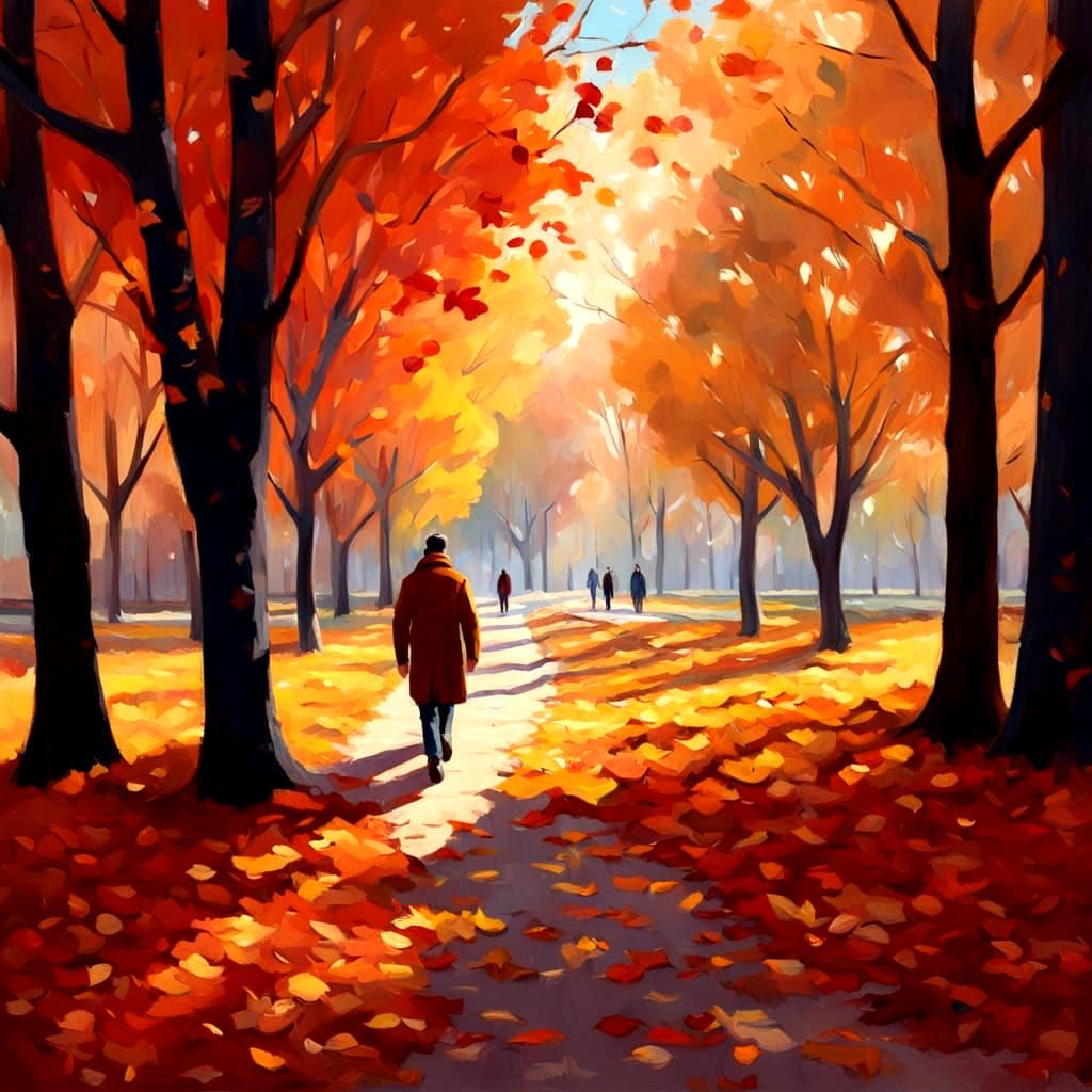 Beautiful Autumn Day Landscape