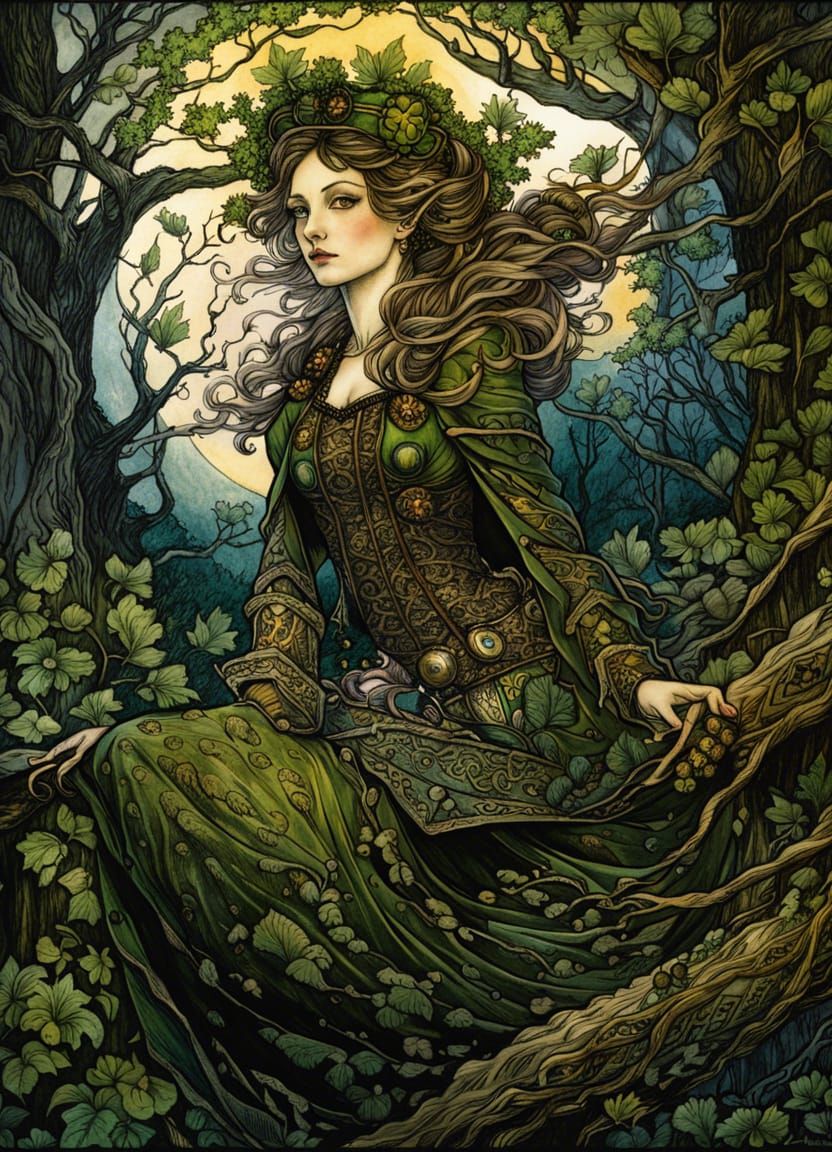 Branchpunk Gaelic Forest Woman: A Masterpiece