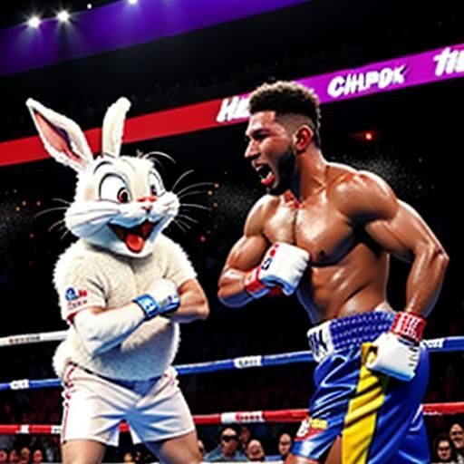 Bugs Bunny Challenges Champ in World Championship Fight