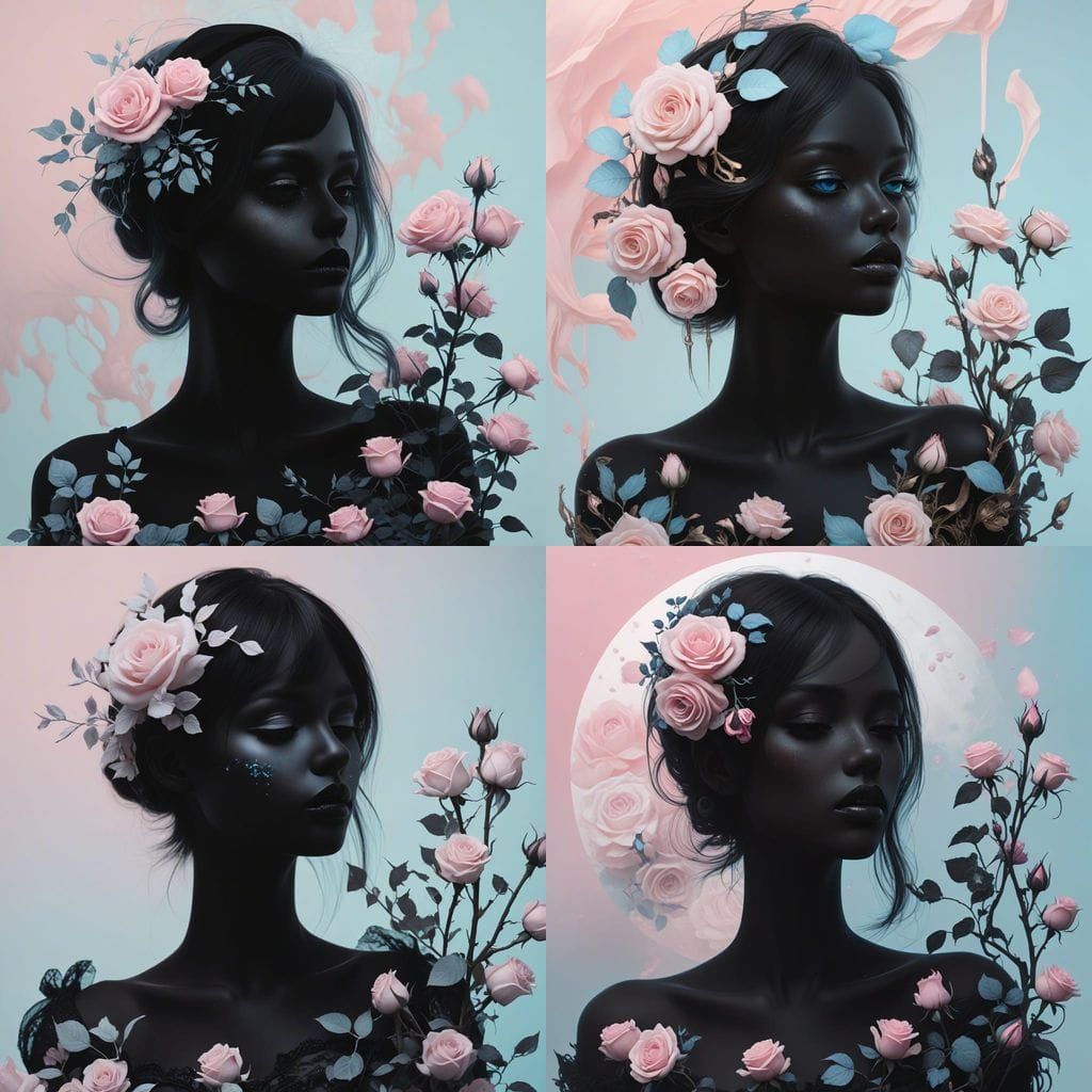 Gothic Dreamscape in Pastel Hues