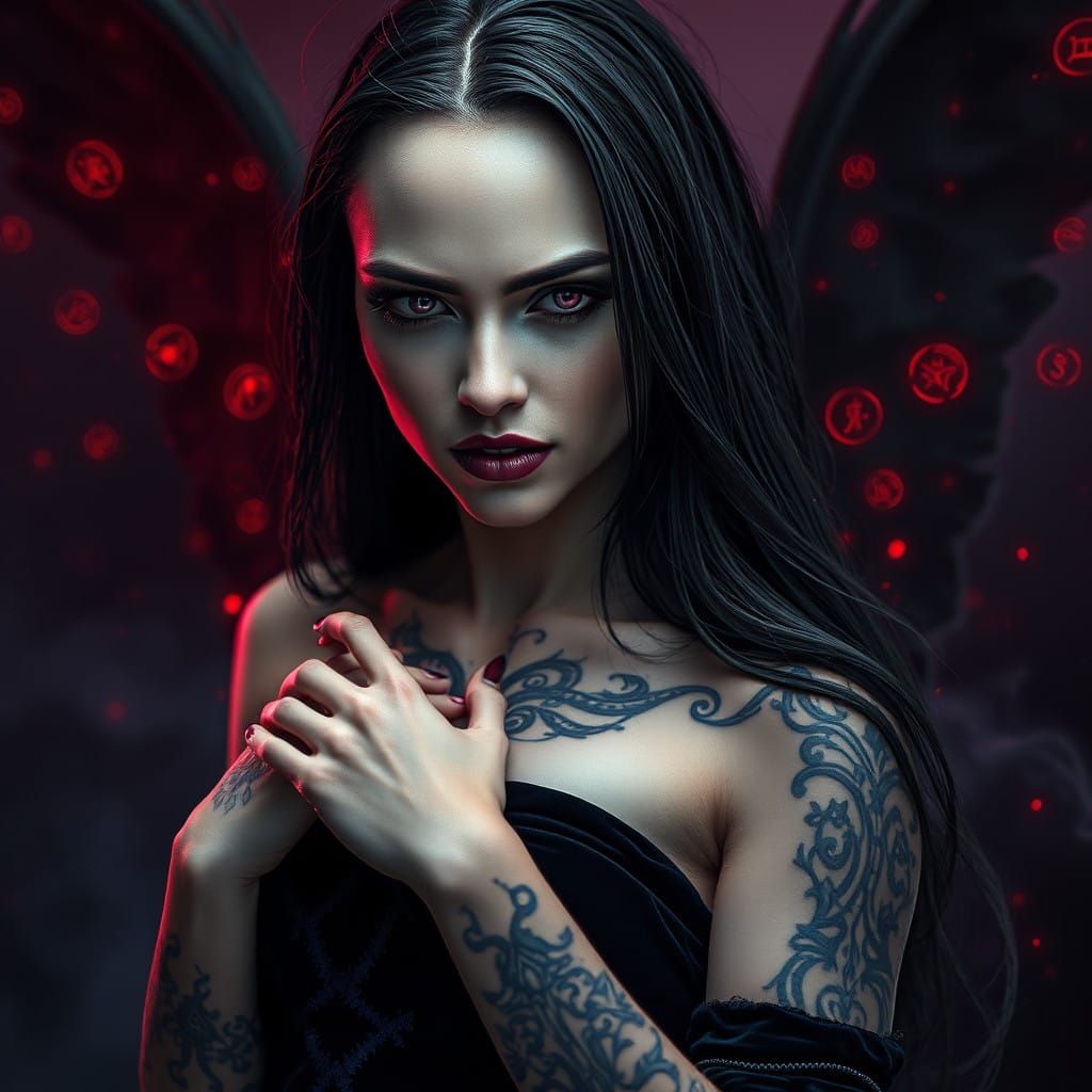 Enigmatic Witch in Cinematic HDR Portrait