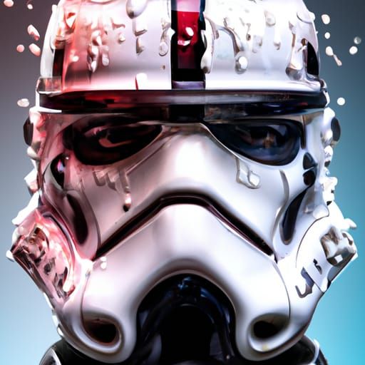 Hyperrealistic Clone Trooper Splash Art