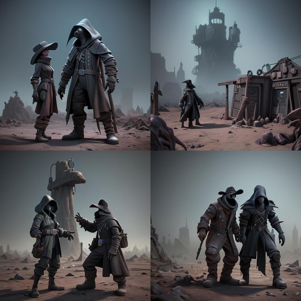 Plague Doctor Visits Disneyland: 3D Game Art