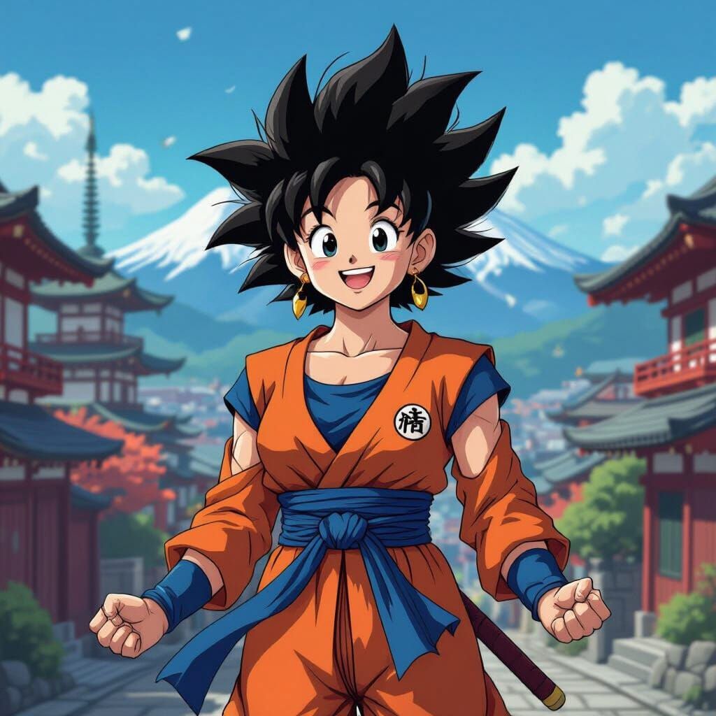 Joyful Saiyan in Kyoto, Dragon Ball Super Style