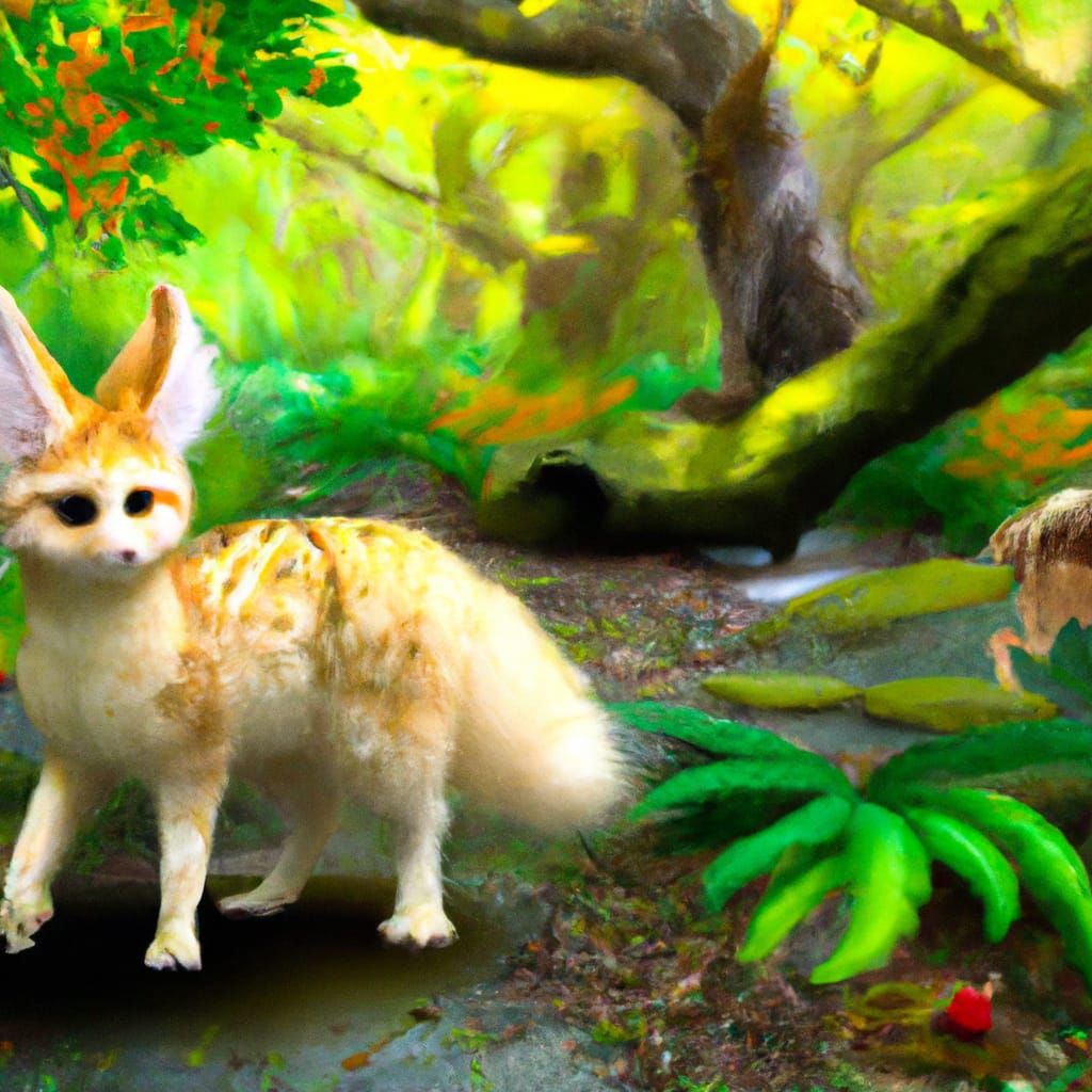 Fantastical Fennquokk in Enchanted Forest