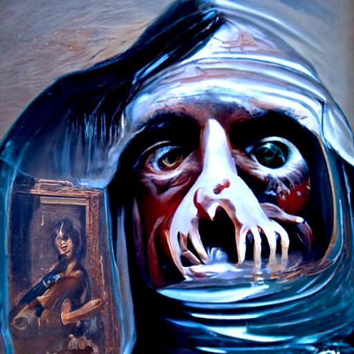 Realistic Oil Painting of a Face