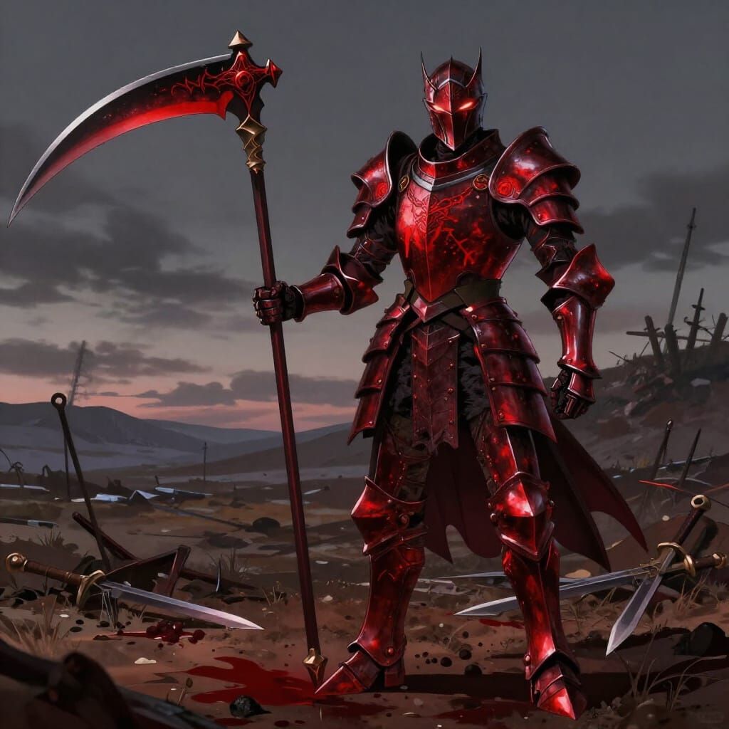 The Executioner in Anime Key Visual Style