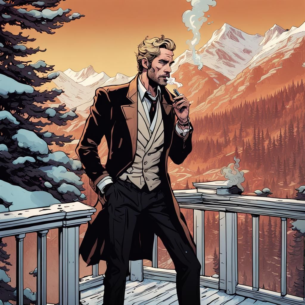John Constantine on Ski Mountain, Tyler Stout Style