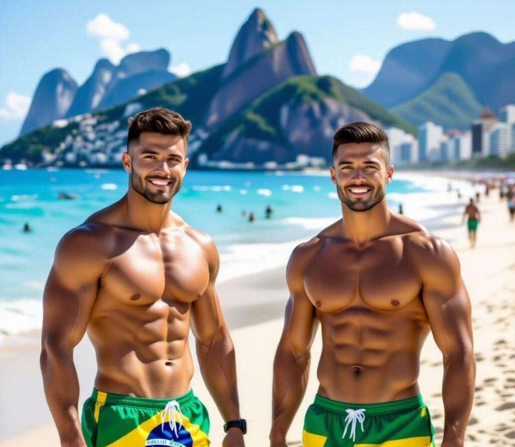 Brazilian Man on Ipanema Beach, Rio de Janeiro