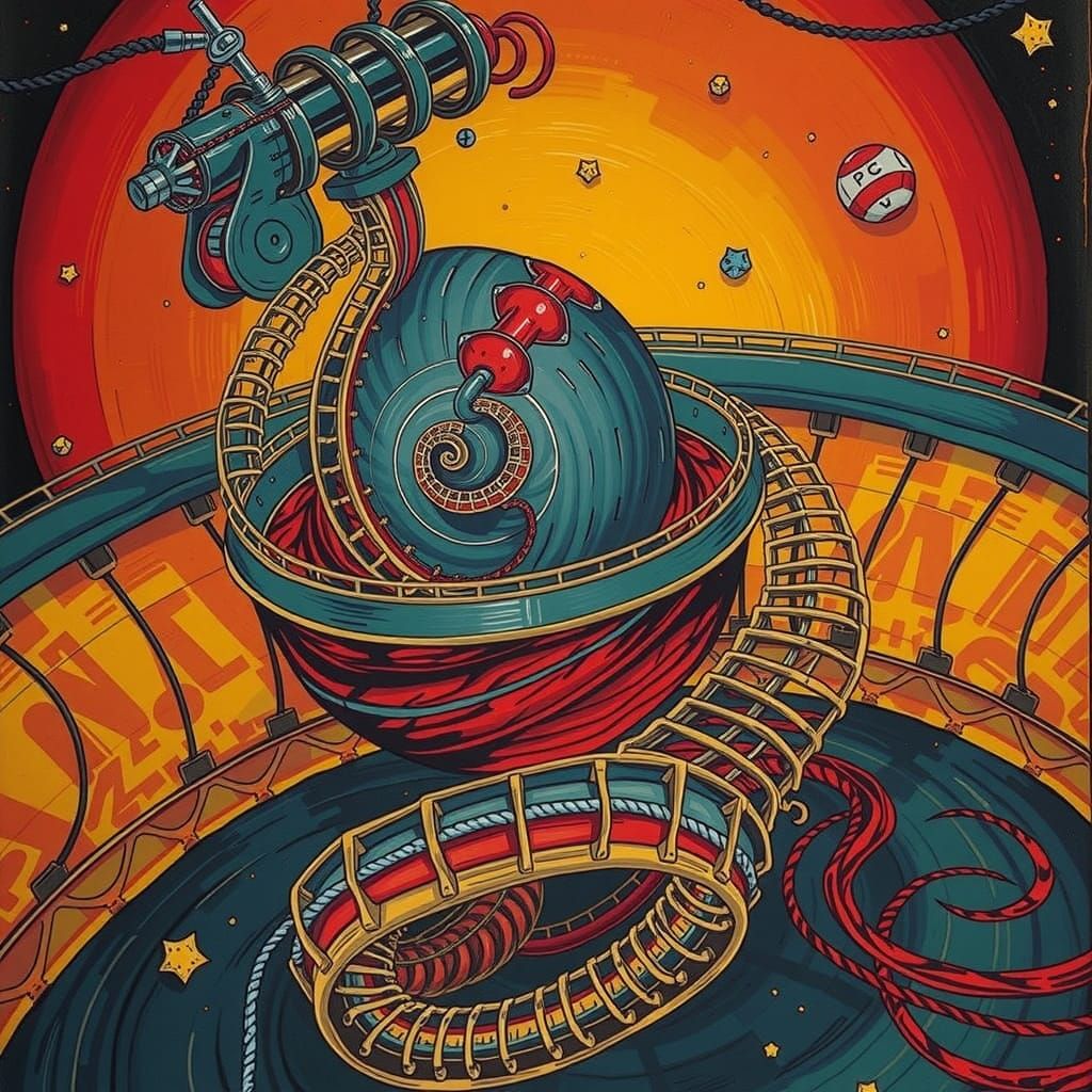 Dynamic Swirling Vortex in Motion