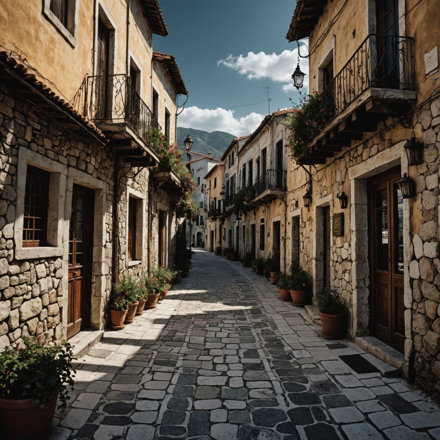 Hyperrealistic Lefkandi with Intricate Details in HDR