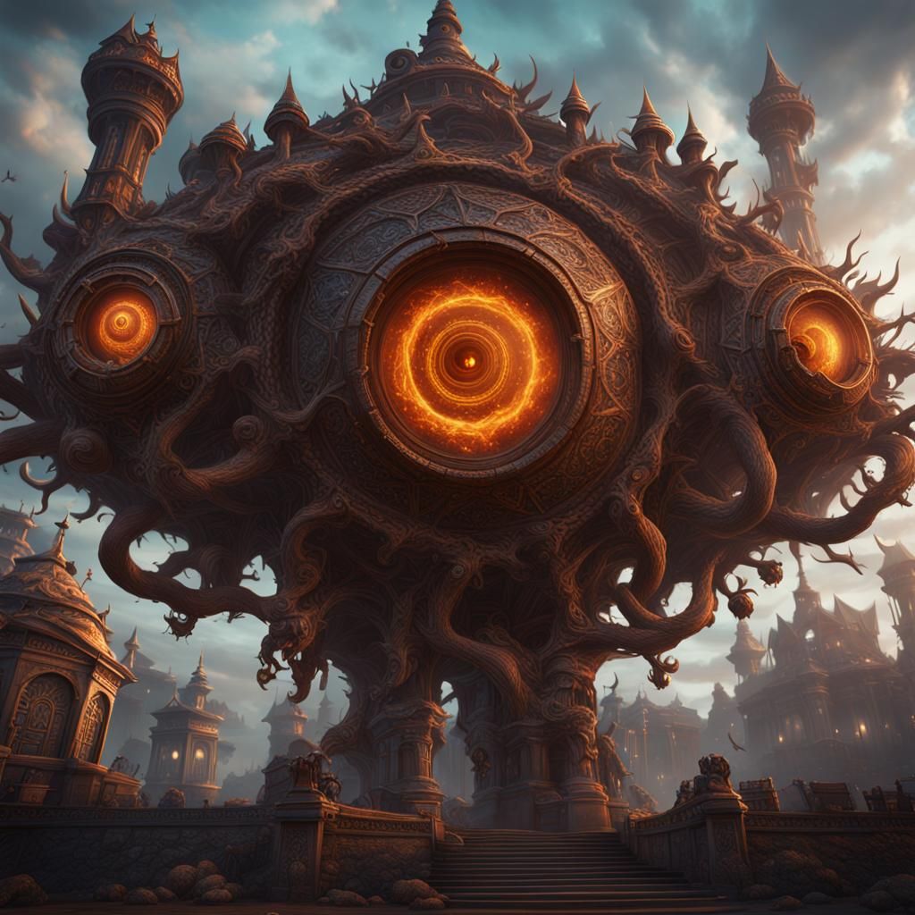 Detailed Beholder in Fantasy Concept Art