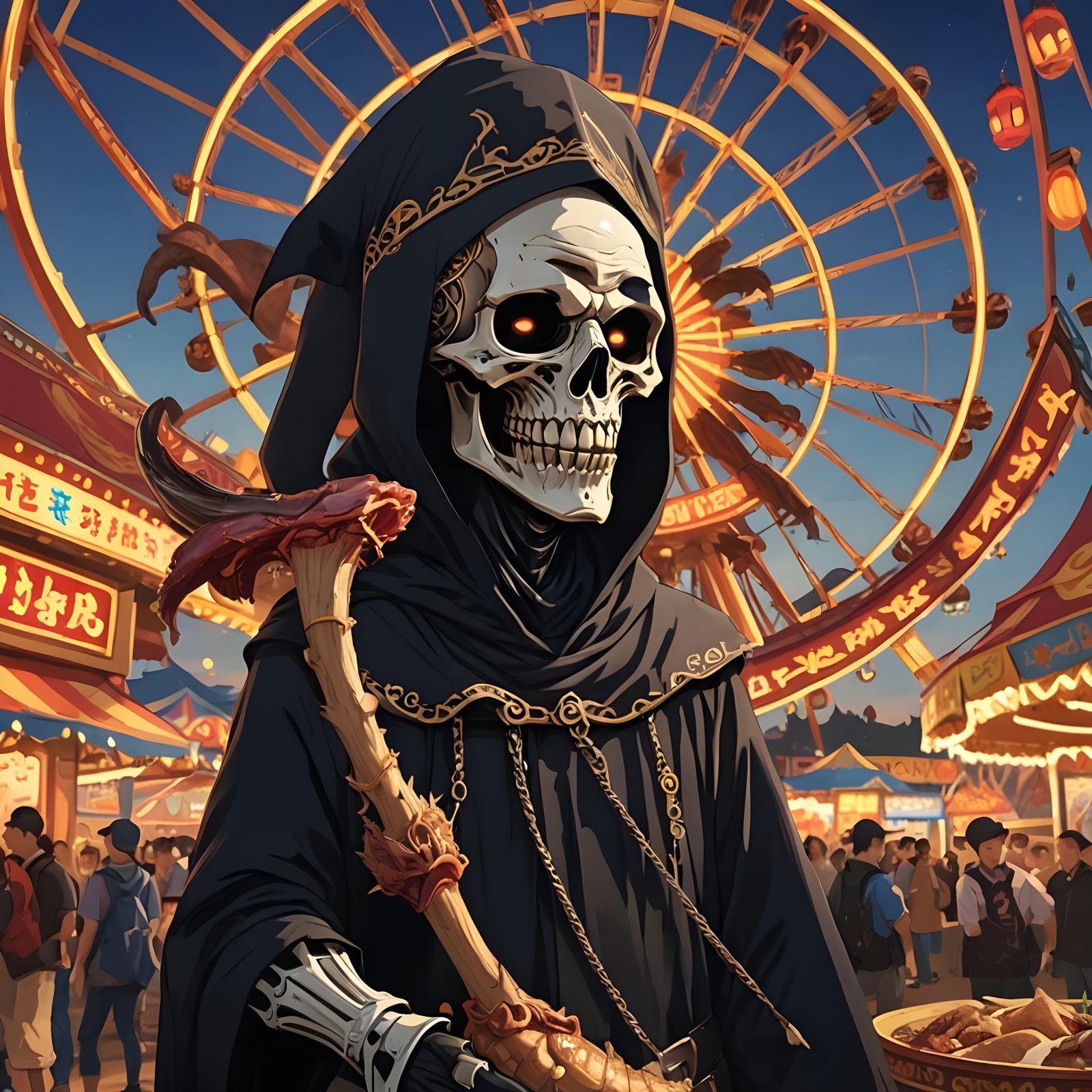 Asian Grim Reaper at State Fair