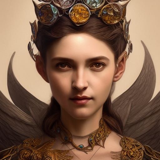 Crystalline Egg in Tree of Life: Intricate Portrait