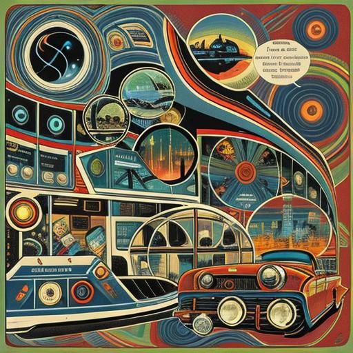 Retro Abstract Sci-Fi Art