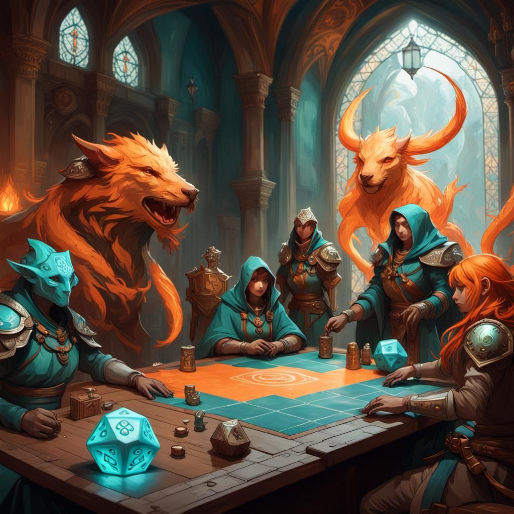 Animal Adventurers Play Dungeons and Dragons