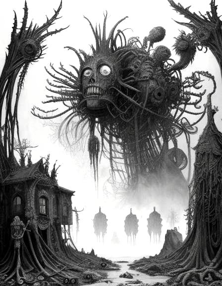 Otto Rapp's Post-Apocalyptic Monster Drawing