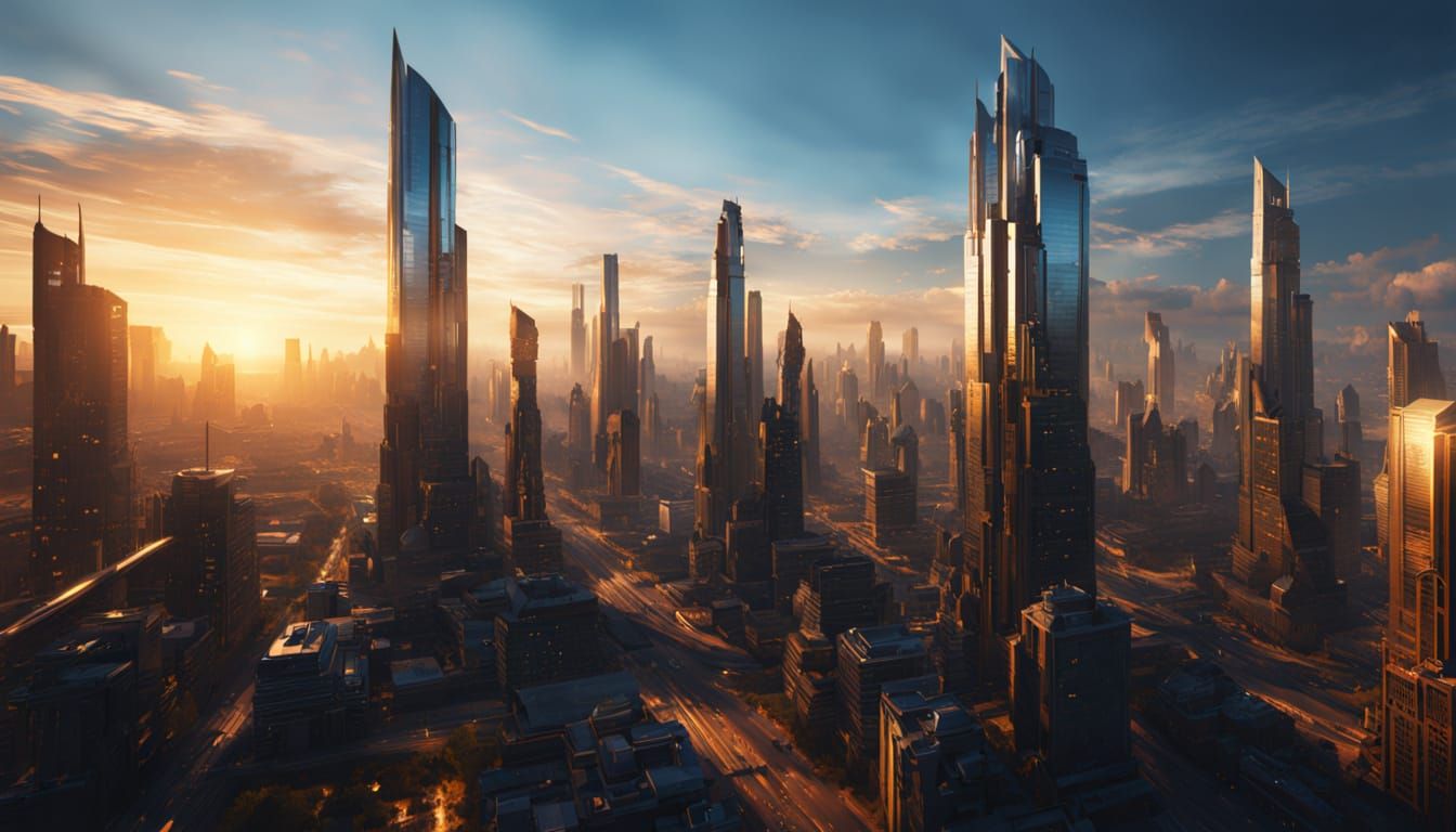 Sensual Metropolis Goddess in Vibrant Neon Light