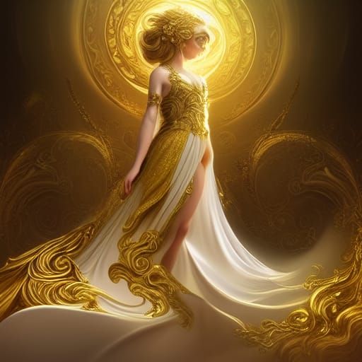 Magical World of Marble and Gold in Rococo Style