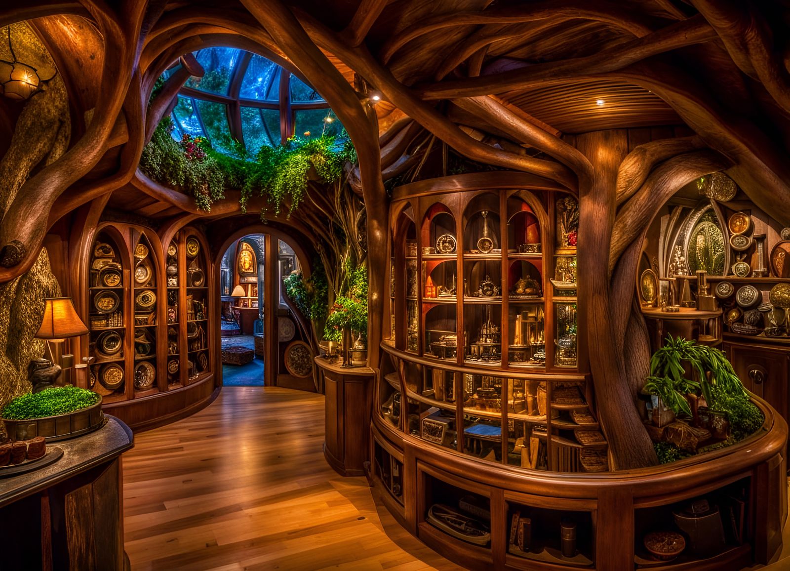 Personal museum in a Hobbit house