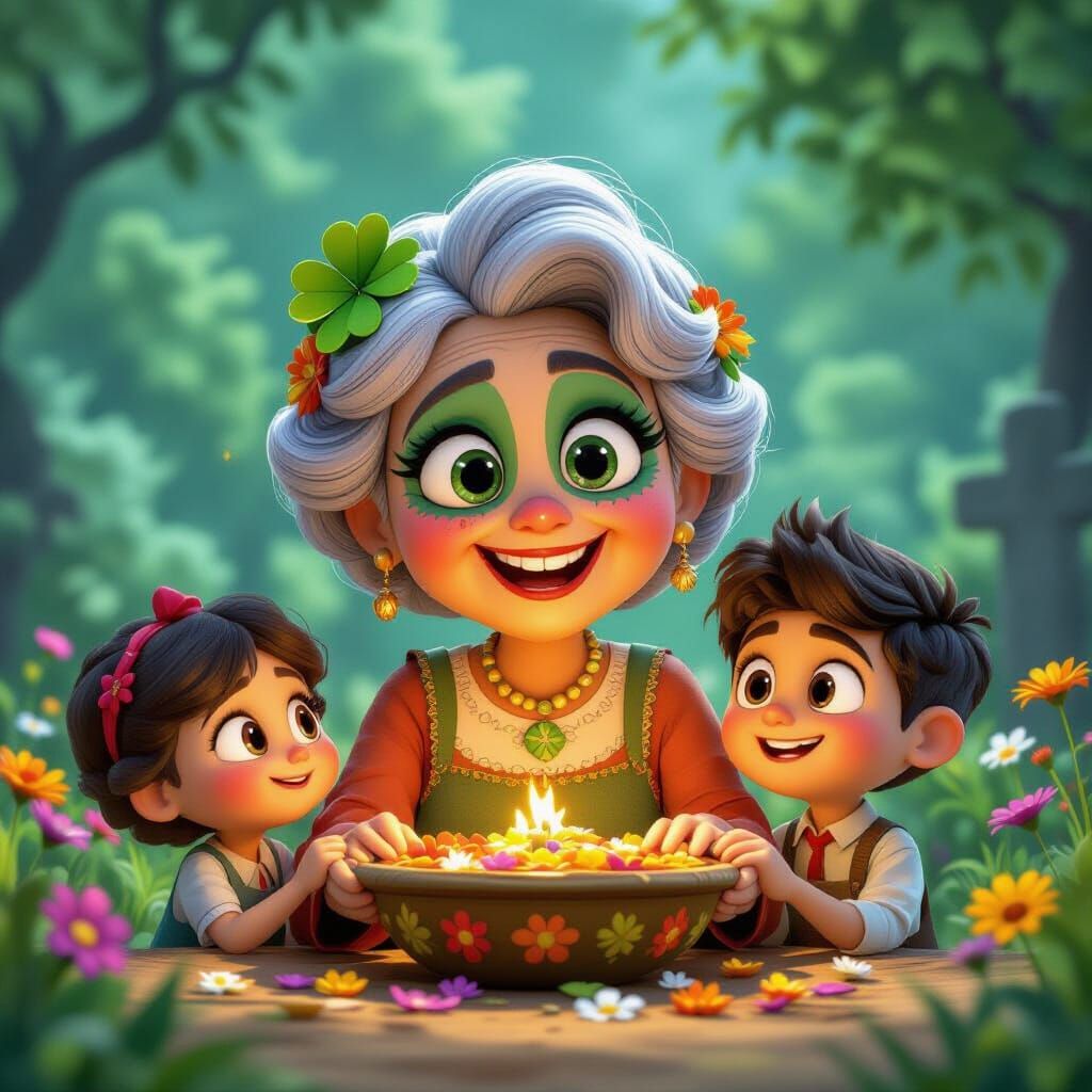 Día de los Muertos Grandma Celebrates Festival