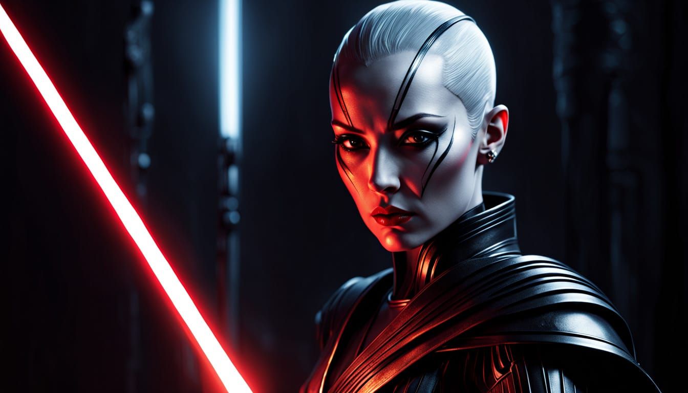 Sith Assassin in Dark Fantasy Realm