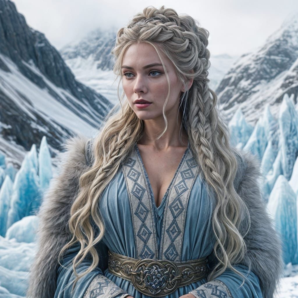 Bestla, Viking Ice Giantess, in Romantic Style