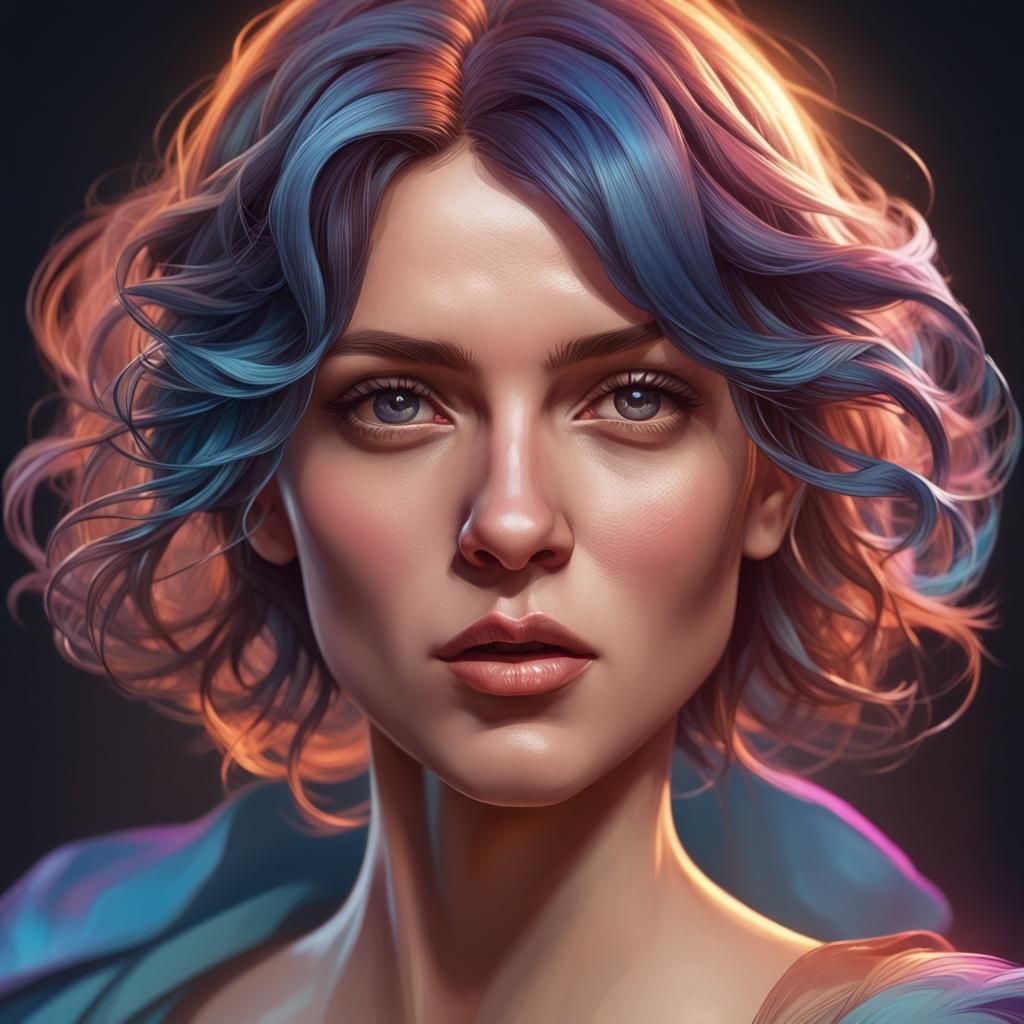 Opposites Attract: Hyperdetailed Portrait in 8k