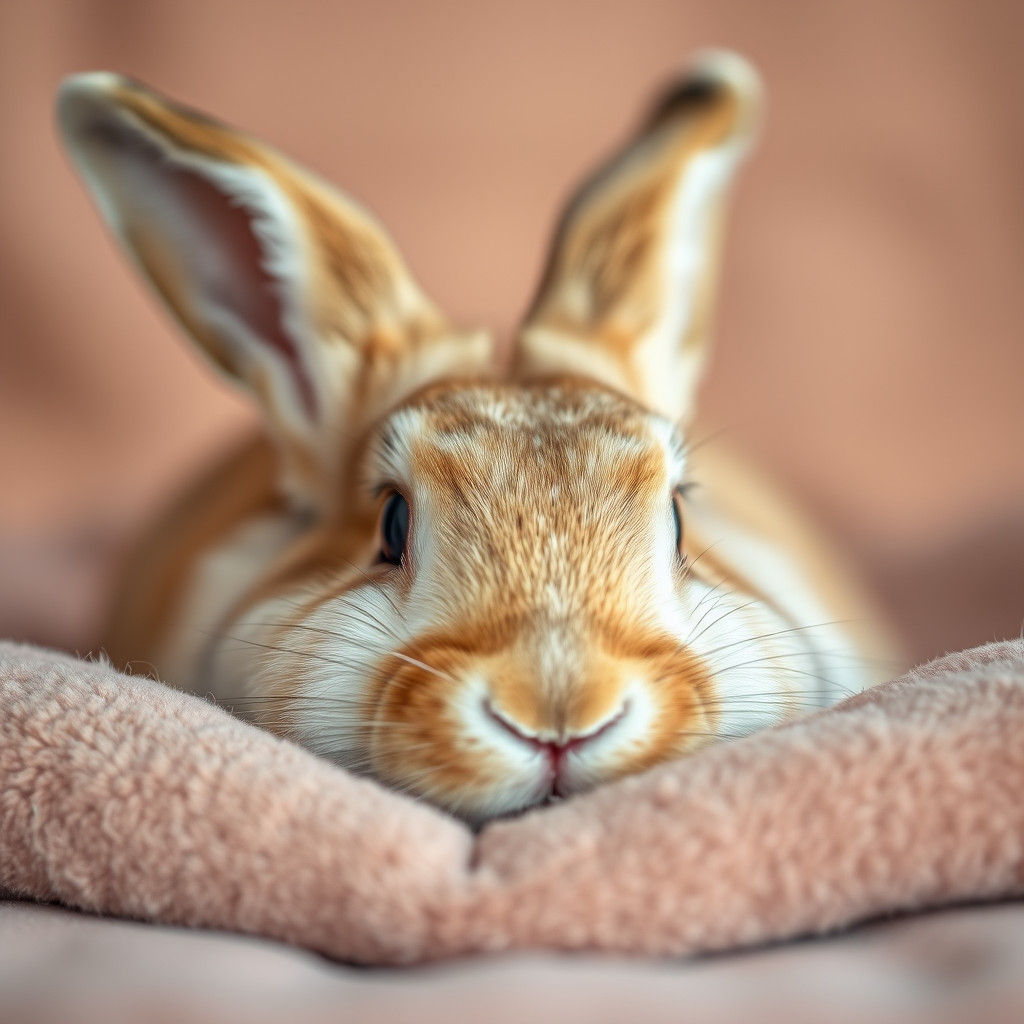 Tranquil Rabbit Portrait with Bokeh Effect