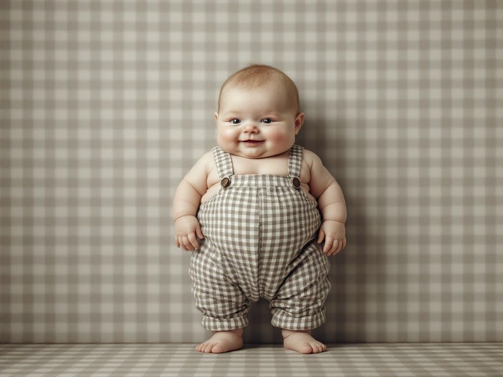 Very Small Creature Wearing Enormous Gingham Knickerbockers