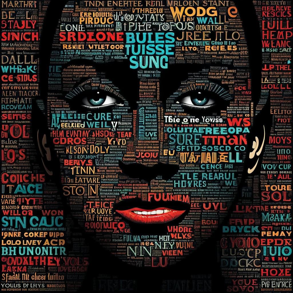 Lyric Face: Inspirational Typography Art Portrait