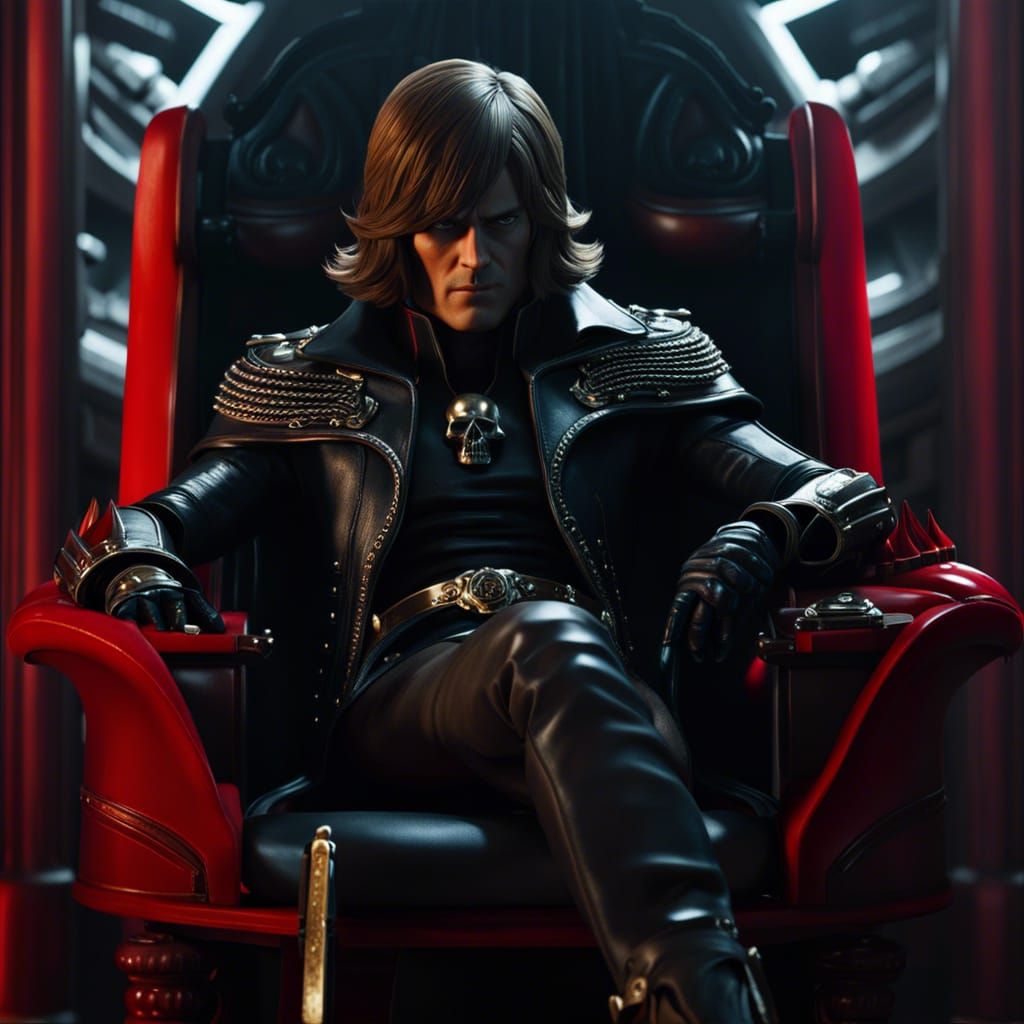 Captain Harlock in Intricate 3D Digital Art