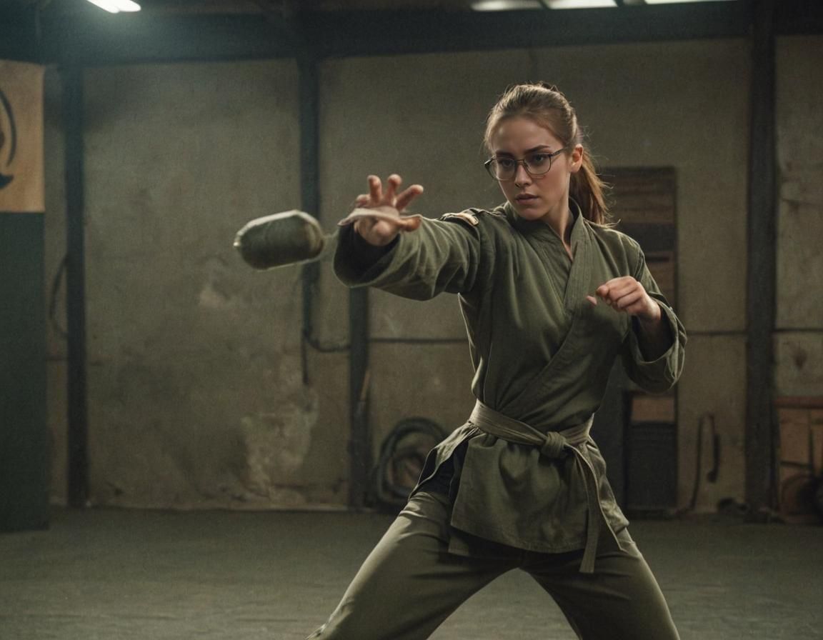 Female Martial Artist in Stealth Outfit
