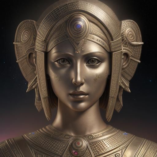 High-Resolution Realistic Image of Anunnaki