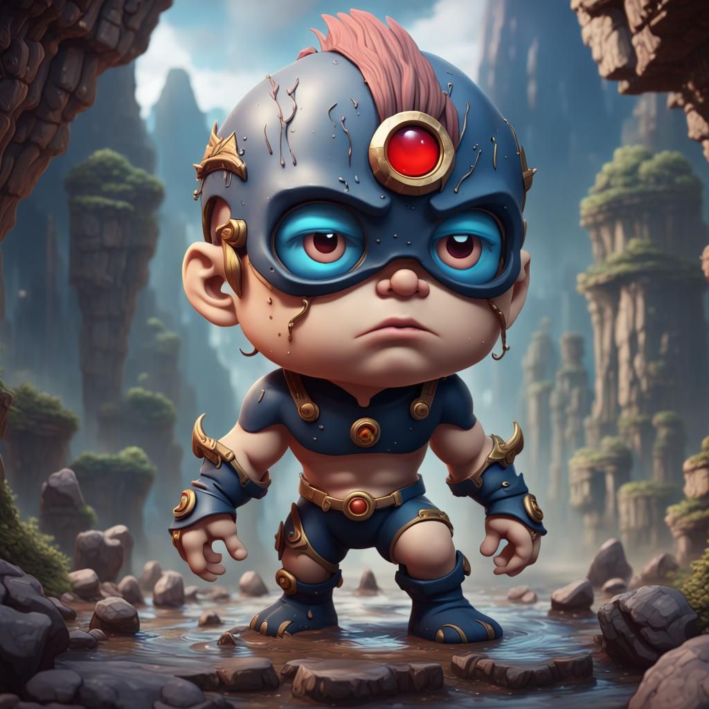 Chibi Cyclops Fantasy Concept Art in 8K